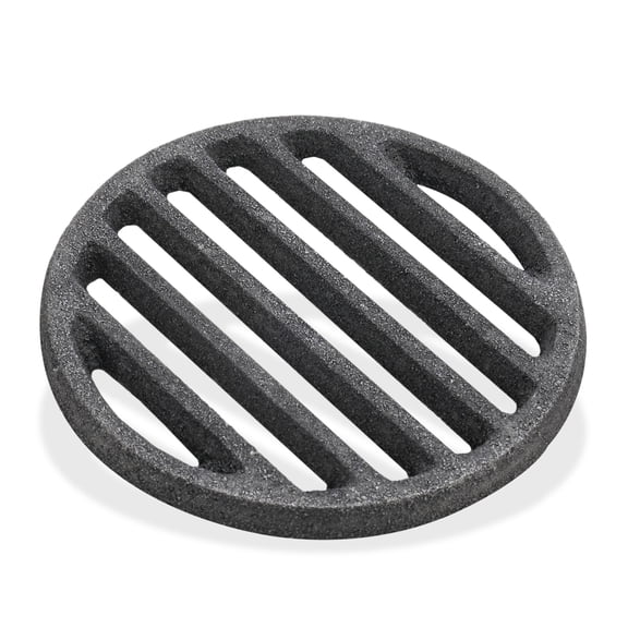 Uxcell 1 Pack Round Cast Iron Grill Grates, High Heat Charcoal Plate Bottom Grill Grates Replacement [Gray, 3.94 Inch]
