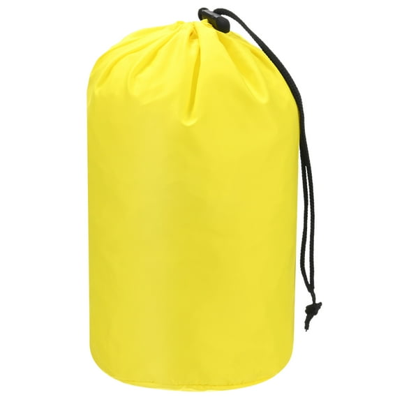 Uxcell 1-Pack Stuff Sack, 5 x 10 Inch Waterproof Storage Sacks Drawstring Ultralight for Backpacking [Yellow]