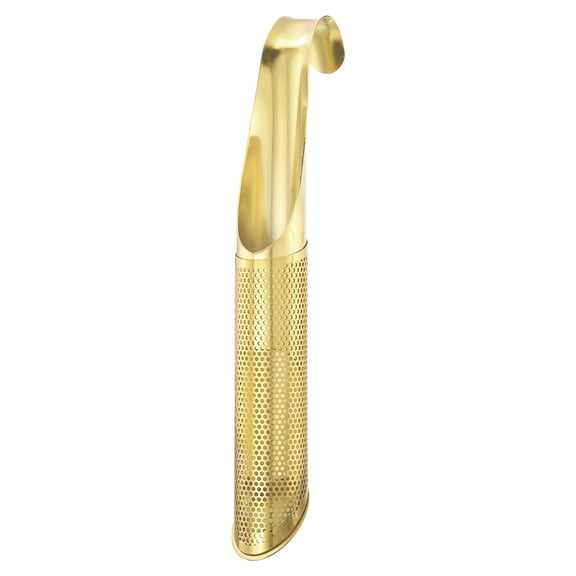Uxcell 1 Pack Tea Strainer with Fine Mesh, Stainless Steel Tea Steeper with Handle for Loose Leaf Tea, Gold