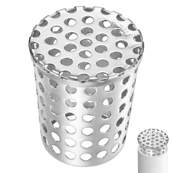 Uxcell 1-Pack Termination Mesh Screen Vent Covers, 1.97-1.57 Inch ID Stainless Steel Conical Exhaust Pipe Cover Strainer for Preventing Birds/Leaves from Entering