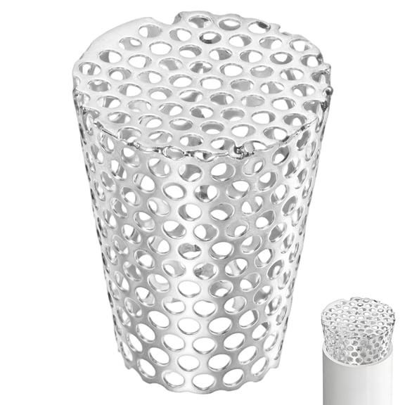 Uxcell 1-Pack Termination Mesh Screen Vent Covers, 2.48-1.57 Inch ID Stainless Steel Conical Exhaust Pipe Cover Strainer for Preventing Birds/Leaves from Entering