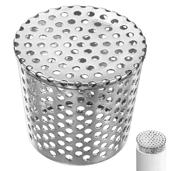 Uxcell 1-Pack Termination Mesh Screen Vent Covers, 3.542.87 Inch ID Stainless Steel Conical Exhaust Pipe Cover Strainer for Preventing Birds/Leaves from Entering