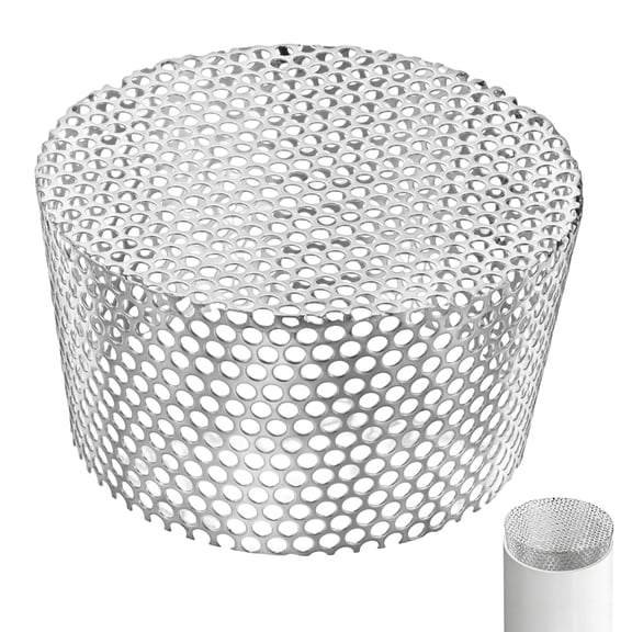 Uxcell 1-Pack Termination Mesh Screen Vent Covers, 7.1-6.1 Inch ID Stainless Steel Conical Exhaust Pipe Cover Strainer for Preventing Birds/Leaves from Entering
