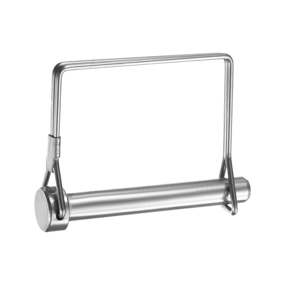 Uxcell 1-Pack Trailer Coupler Pin, 3/8" Diameter 2.75" Long Stainless Steel Square Lock Wire Hitch Pins Coupler PTO Shaft