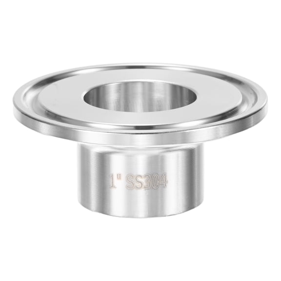 Uxcell 1-Pack Tri Sanitary 1.5 in Clamp Ferrule Fittings to 25mm Top Outer Diameter Stainless Steel Pipe Fitting Ferrule OD 50.5mm