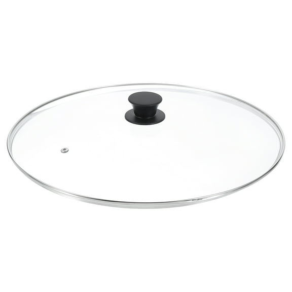 Uxcell 1 Pack Universal Lid for Pot Fit 15 Inch Cookware, Replacement Glass Pan Lids
