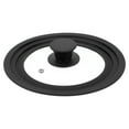 thumbnail image 1 of Uxcell 1 Pack Universal Lid for Pot Fit 6.5, 7, 8 Inch Diameter Cookware, Black, 1 of 5