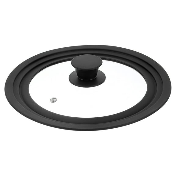 Uxcell 1 Pack Universal Lid for Pot Fit 8, 8.5, 9.5 Inch Diameter Cookware, Black