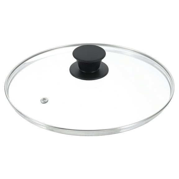 Uxcell 1 Pack Universal Lid for Pot Fit 9.5 Inch Cookware, Replacement Glass Pan Lids