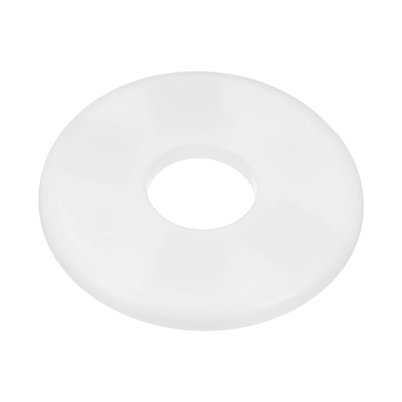 Uxcell 1-Pack Wall Split Flange, ABS Round Self-Adhesive Cover for 28mm/1.1in Dia Pipe [White,6.5mm/0.26in H]