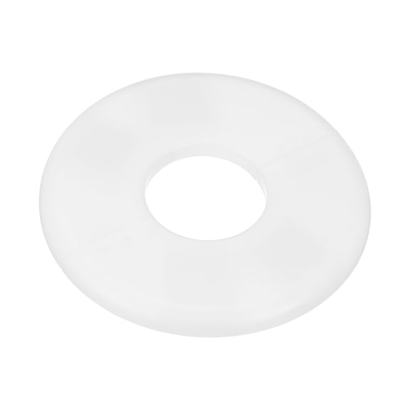 Uxcell 1-Pack Wall Split Flange, ABS Round Self-Adhesive Cover for 34mm/1.34in Dia Pipe [White,6.5mm/0.26in H]