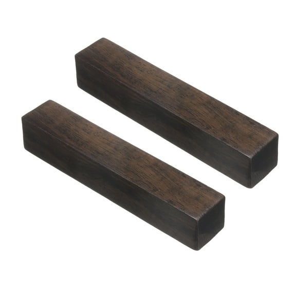 Uxcell 1 Pair Calligraphy Paper Weights, 4.3" Wooden Paperweight Desk Accessory for Home Office Calligraphy Practice Drawing Writing, Gift for Writers Professionals, Brown
