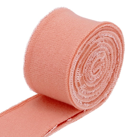 Uxcell 1 Pair Elastic Cuffs Ribbed Trims, 31.5" x 1.4" Cotton Knit Rib Stretch Cuff for DIY Sewing, Watermelon Red