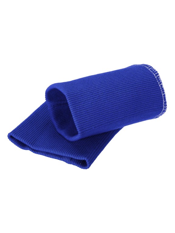 1 Pair Finished Knitted Ribbing Cuff, 3.7"x3.5" Cotton Tubular Sleeve Cuffs Replacement, Stretch Rib Knit Fabric for Hoodie Jackets Pants Sweater DIY Sewing Repair, Purple Blue