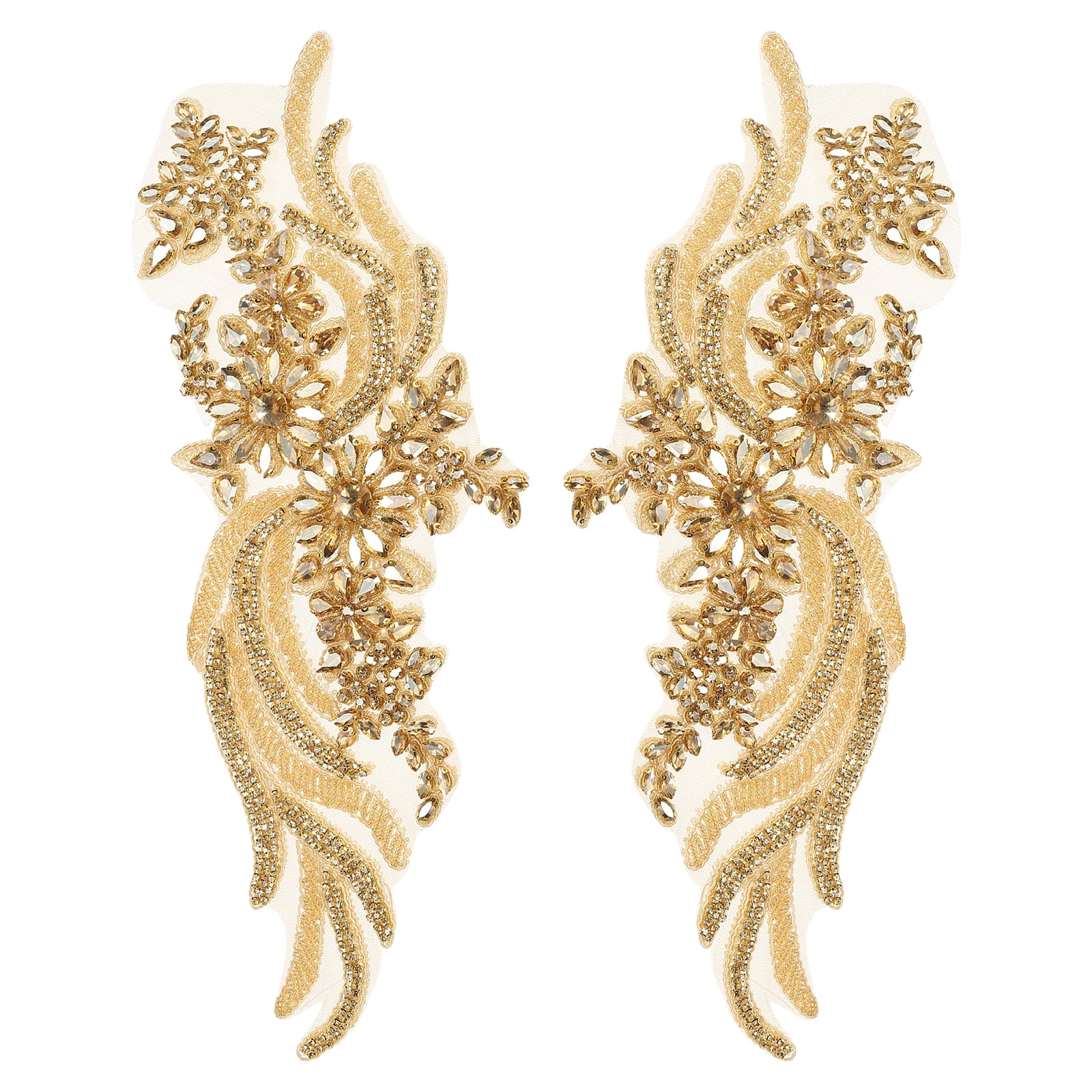 Gold Rhinestone Applique