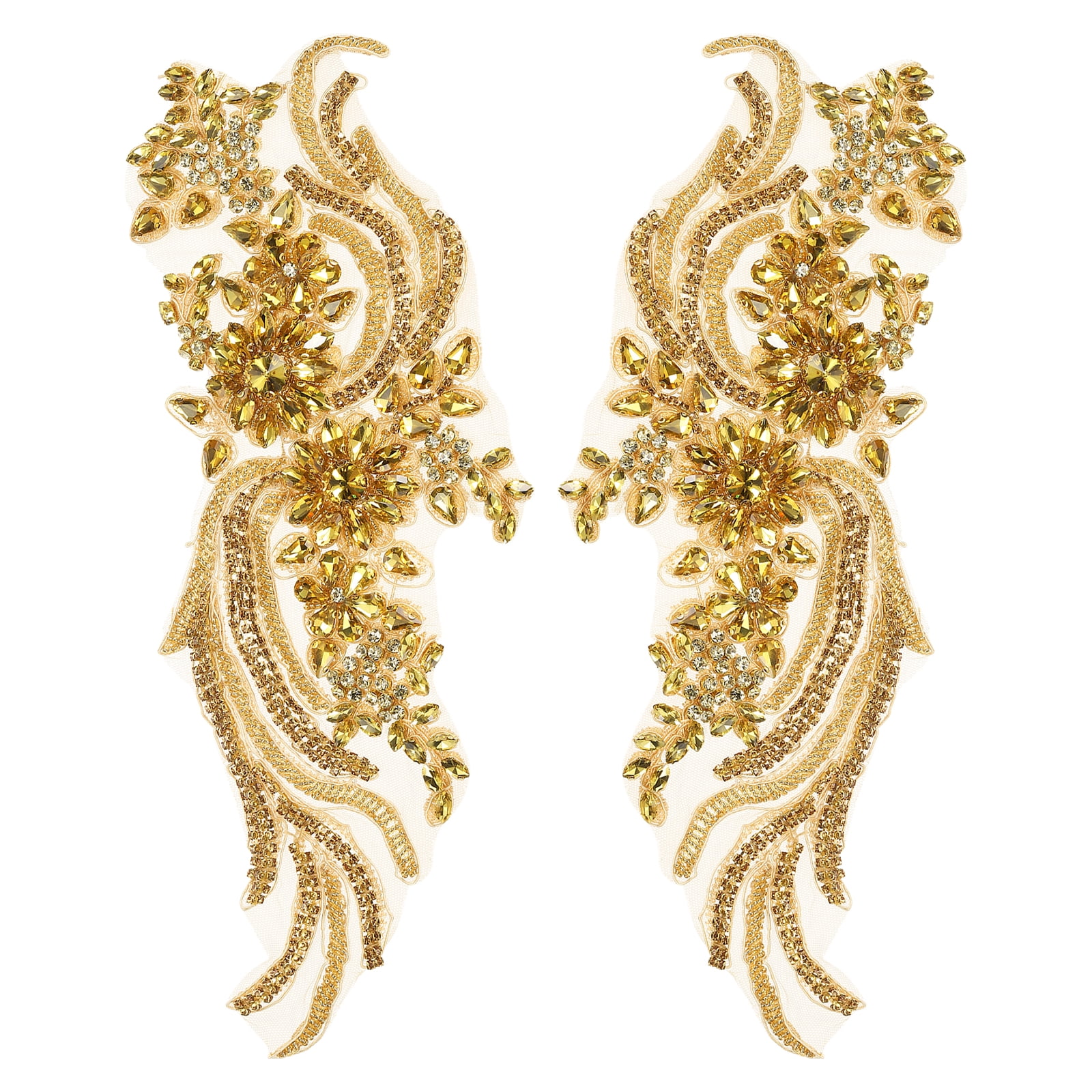 Gold Rhinestone Applique Gold Rhinestone Applique