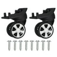 thumbnail image 1 of Uxcell 1 Pair Luggage Wheels Replacement Caster Repair Black 1.4"x1.7"x1.3"x1.7", 1 of 6