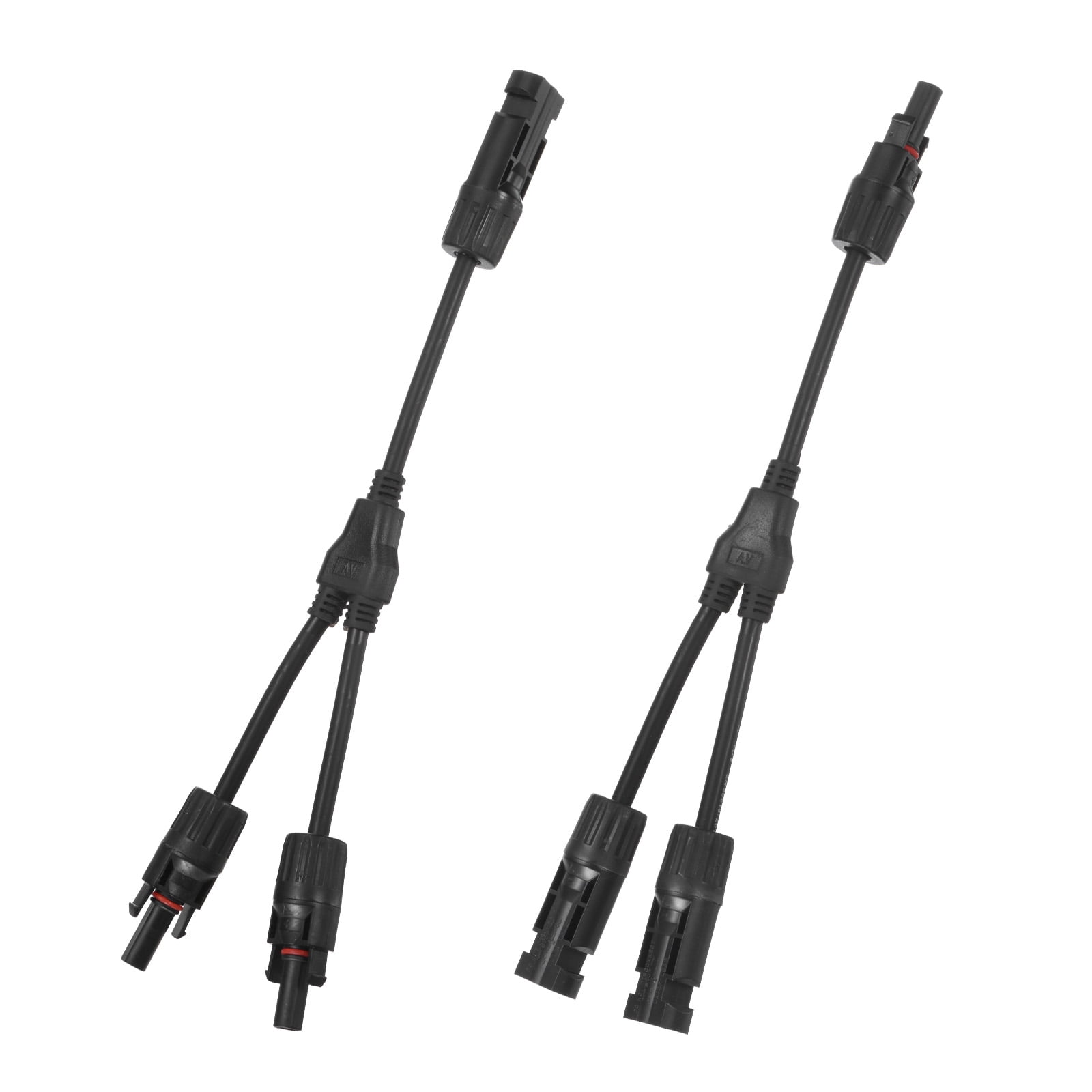 Uxcell 1-Pair Solar Panel Connector 2 to 1 Y Branch Parallel Adapter 2 Way 1000V IP67 Splitter