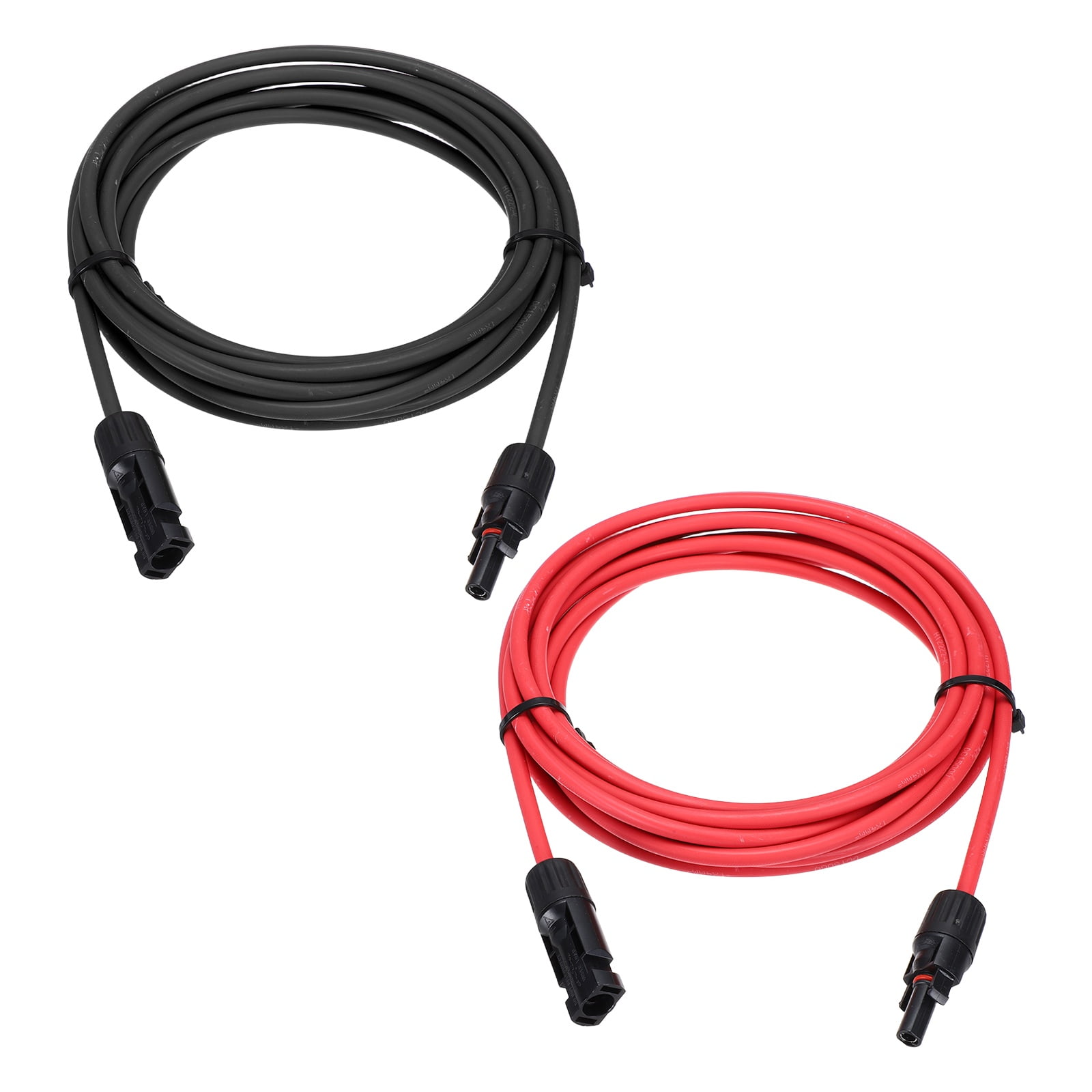 Uxcell 1 Pair Solar Panel Extension Cable, 12AWG 1000V Male to