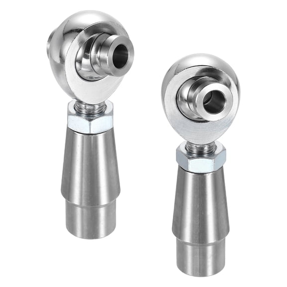 Uxcell (1 Pairs) 1/2" Joints Rod End Kit, Chrome Plated Steel Rod Ends Right & Left Hand Thread with Spacer, Tube Adapters, Jam Nuts for Traction Bars, Steering, and Links Joints