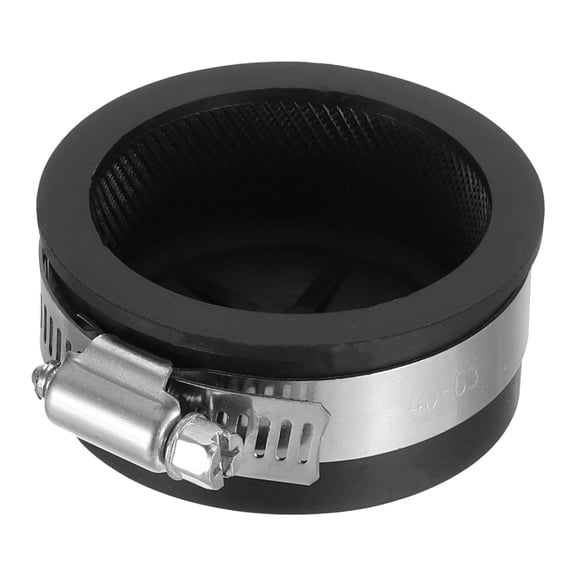 Uxcell 1Pcs 1 1/2 Inch Mechanical Test Pipe Cap Pipe Steel Plug Cover Black