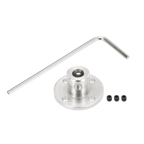 Uxcell 1 Pcs 5mm Flange Coupling Connector Rigid Guide Model Coupler with Mini Hex Wrench and Fastening Screw