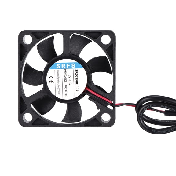 Uxcell 1 Pcs DC 5V Brushless Cooling Fan, SR5010HDS05 Double Ball Bearing Mini Computer PC Case DC Brushless Cooling Fan Turbo Replacement for CPU Cooler 3D Printers, USB Plug