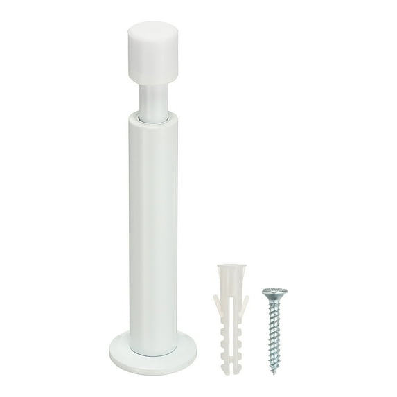 Uxcell 1 Pcs Doorstops, Aluminum Door Stop Metal Wall Protector Doorstop Long Solid for Home Office Shopping Mall to Protect Wall Door, White
