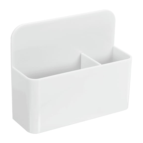 Uxcell 1 Pcs Dry Erase Organizer, 4.72 x 1.57 x 3.94" Whiteboard Pen Organizer Pen Storage holder for Whiteboard Blackboard Desk Fridge Locker, White