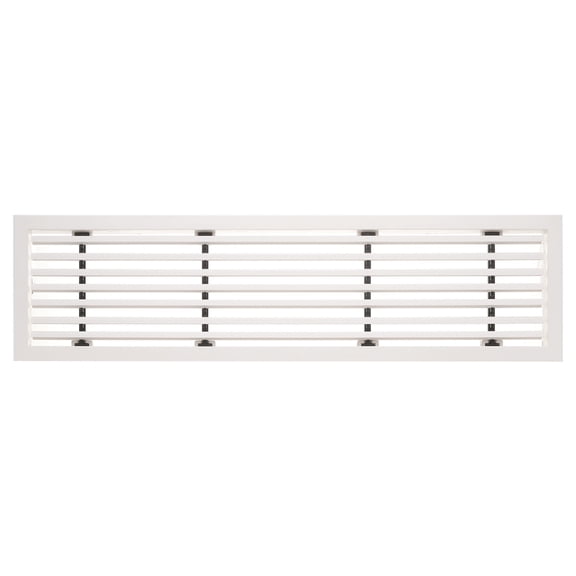 Uxcell 1 Pcs Linear Bar Air Vent Grille, 20.4 x 5.4 Inch ABS Material Removable Air Supply Grille Linear Diffuser Ventilation Louvered Cover for Ceiling, Walls & Floors, White