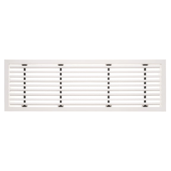 Uxcell 1 Pcs Linear Bar Air Vent Grille, 20.4 x 6.6 Inch ABS Material Removable Air Supply Grille Linear Diffuser Ventilation Louvered Cover for Ceiling, Walls & Floors, White