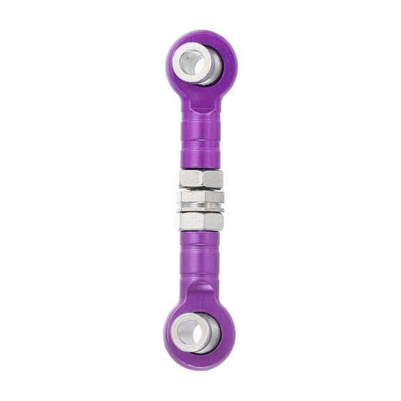 Uxcell 1 Pcs Steering Servo Turnbuckle Rod RC Aluminum Alloy Linkages for HSP 1/10 94123 On-Road RC Car (Purple, 32mm)