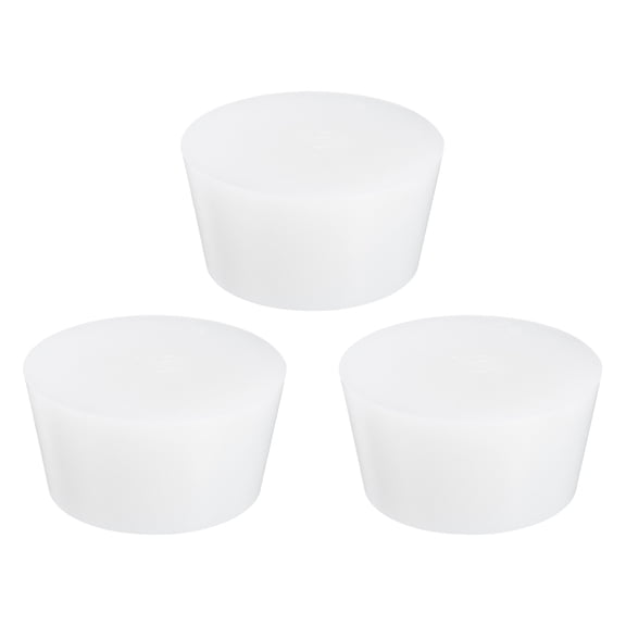 Uxcell 1 Pcs White Silicon Solid Rubber Stoppers, Tapered Plugs for Sinks, 68mm to 81mm Dia