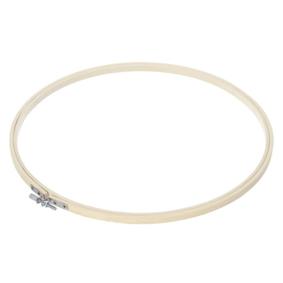 Uxcell 1 Pcs 12" Embroidery Hoops Adjustable Round Bamboo Circle Cross Stitch Hoop Ring for Art Craft Handy Sewing Needlework DIY Decoration
