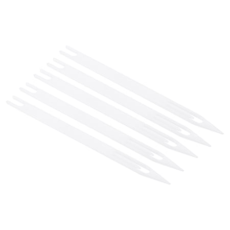 Uxcell 1# Plastic Netting Needle Shuttles Fishing Repair Mend Tool, White 5 Pack