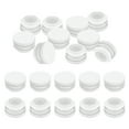 thumbnail image 1 of Uxcell 1"OD Plastic Tubing End Caps, 20Pcs Round Hole Plug Insert, White, 1 of 6
