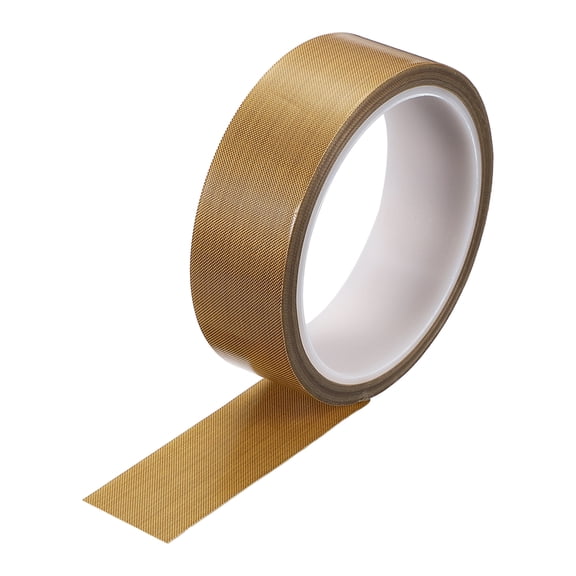 Uxcell 1 Roll High Temperature Tape, 1-3/16" x 32.8ft Heat Shield Tape, 0.25mm Thick Glass Cloth Tapes for Vacuum Sealer Machine, Coated Fiberglass Adhesive Tapes