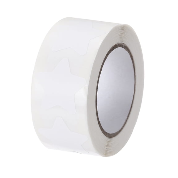 Uxcell 1 Roll Star Stickers 1 Inch DIY Adhesive Label 500 Count/Roll White