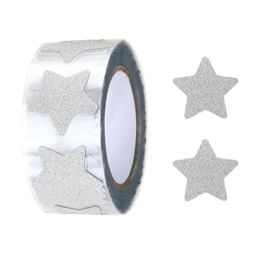 Uxcell 1 Roll Star Stickers 1 Inch DIY Adhesive Sparkling Labels for Notes, Greeting Cards, Gift Boxes