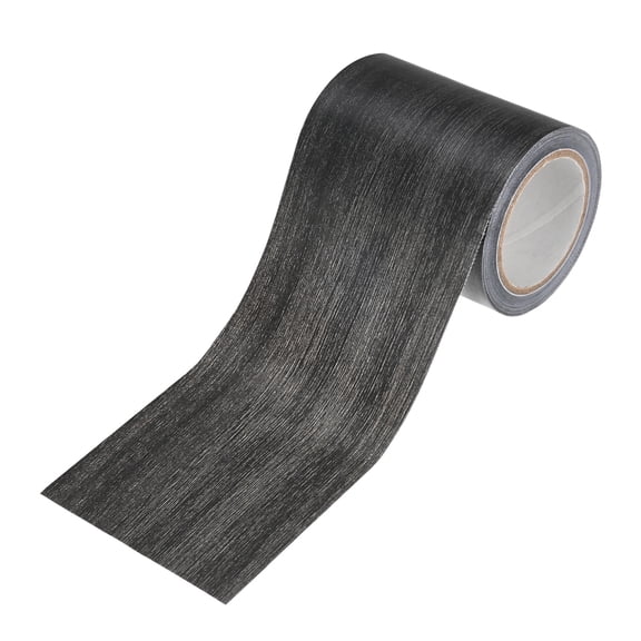Uxcell 1-Roll Wood Grain Repair Tape, 2.24inch x 15ft Self-Adhesive Wood Floor Tape, Realistic Textured Repair [Ebony Wood]