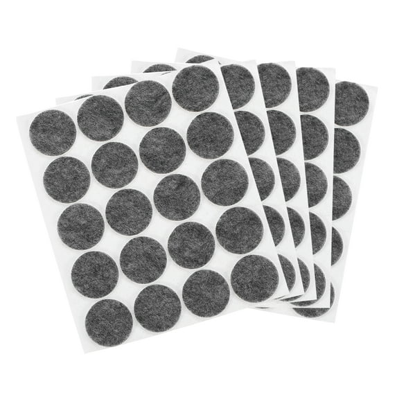 Uxcell 1" Self Adhesive Felt Furniture Pads, 100Pcs Round Felt Pads Hardwood Floor Protectors, Gray