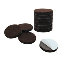 Uxcell 1" Self-stick Round Non-slip Felt Pads Floors Protect Brown 10 Pack