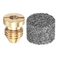 thumbnail image 1 of Uxcell 1-Set 1.3mm Copper Orifice Foam Cannon Nozzle and Single Layer Foam Maker Meshes Kit for Cleaning Vehicles, 1 of 7