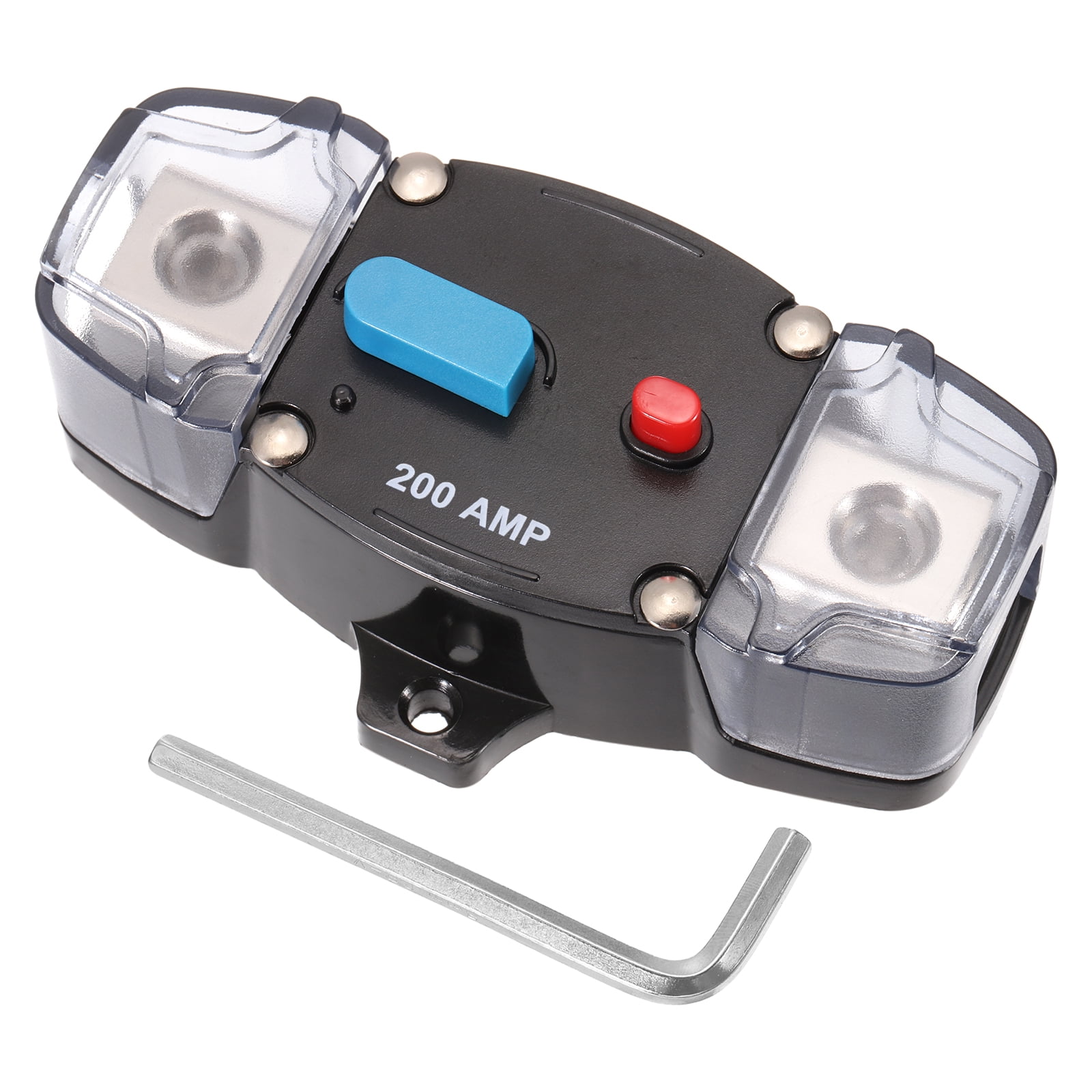 Uxcell 1 Set 12-48V 200A Circuit Breaker Manual Resettable Stud Type ...