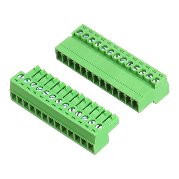 Uxcell 1 Set 13 Pin 3.5mm Pitch PCB Mount Screw Terminal Block ...