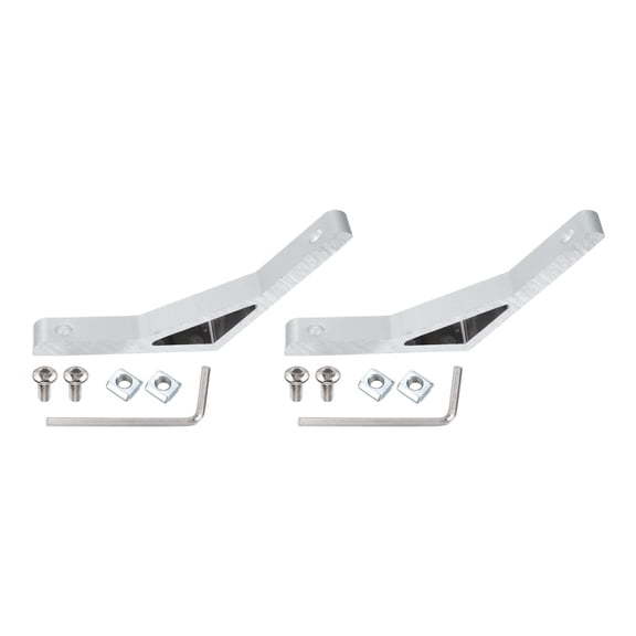 Uxcell 1 Set 135 Degree Aluminum Profile Corner Brackets, 4.33 x 0.55 Inch(Silver)