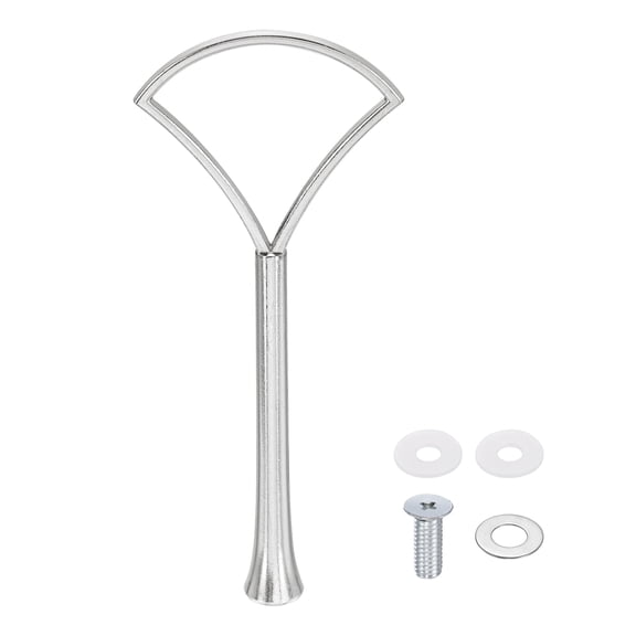 Uxcell 1 Set Cake Stand Hardware Kit, 1 Tier Cupcake Stand Fittings Zinc Alloy Tray Holder, Fruit Dessert Serving Trays Support Rod for DIY Making Wedding Party Decoration, Silver