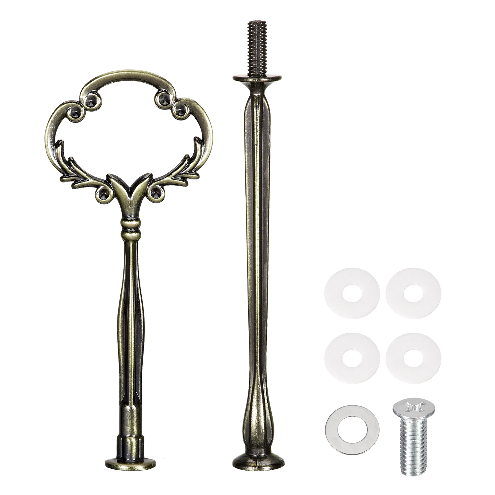 Stand Handle Uxcell 1 Set Cake Tray Stand Handle Plate Hardware Fitting 2-Tiers ...