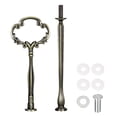 thumbnail image 1 of Uxcell 1 Set Cake Tray Stand Handle Plate Hardware Fitting, 2-Tiers Flower Bronze, 1 of 7