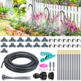 thumbnail image 1 of Uxcell 1-Set Drip Irrigation System, 39Ft 5/16" Hose Garden Watering Misting System with 13pcs 360° Adjustable Copper Nozzles, 1 of 7